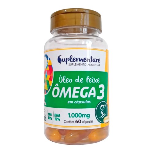 Ômega 3 1.000mg Suplementare 60 cápsulas