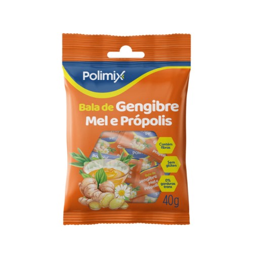 Bala Polimix Gengibre Mel E Prop 40G