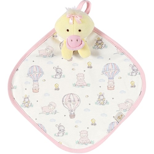 Naninha Chocalho para bebê em plush Patinho Jardim Encantado - Anjos Baby