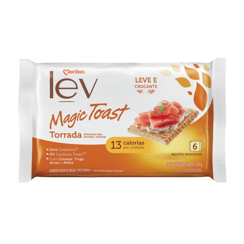 Torrada Marilan Lev Magic Toast Original 150g