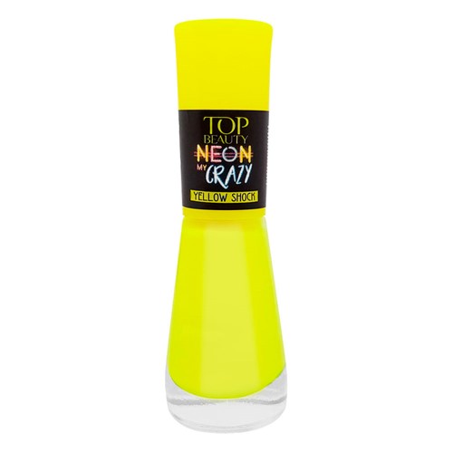 Esmalte Top Beauty Neon My Crazy Yellow Shock 9ml