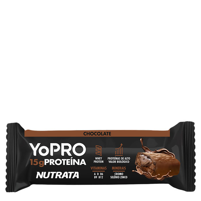 Barra Proteína Yopro Nutrata 15g Chocolate 1 Unidade