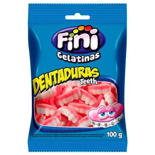 Balas de Gelatina Fini Dentaduras 100g