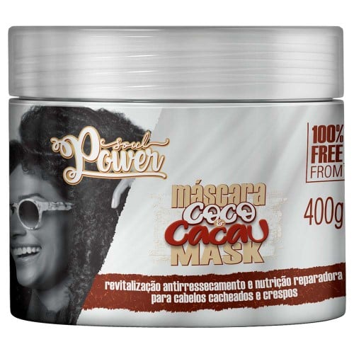 Máscara Capilar Soul Power Coco e Cacau Mask 400g