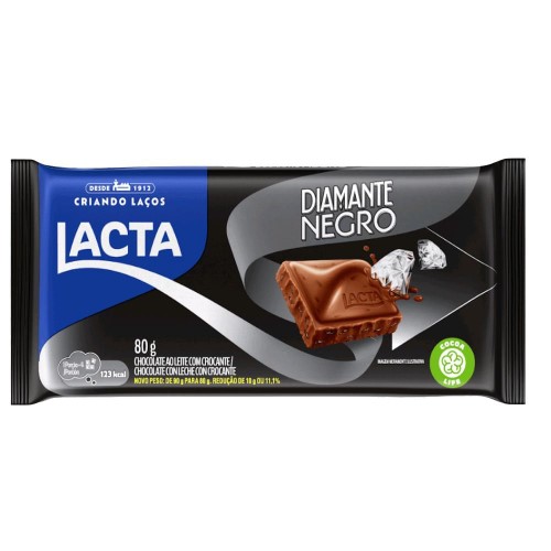 Chocolate Lacta Diamante Negro 80g