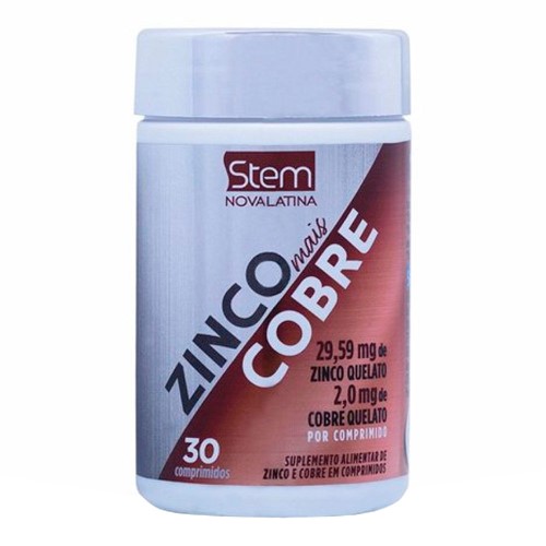 Stem Zinco Mais Cobre com 30 Comprimidos