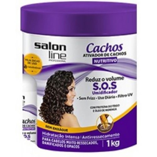 Creme para Pentear Salon Line SOS Cachos Super Óleos Nutri 1Kg