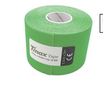 Bandagem Elástica Kinesio TMax - Verde - 5cm x 5m