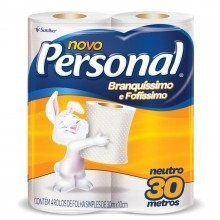 Papel Higiênico Personal Neutro Folha Simples 30M 4 Unidades