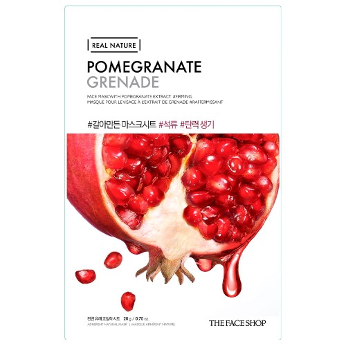 Máscara Facial The Face Shop Real Nature - Pomegranate