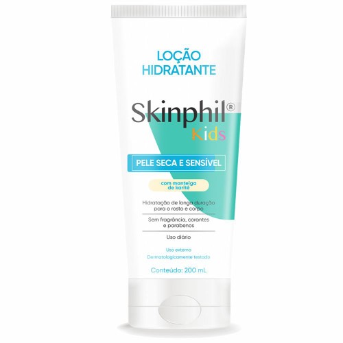 Loção Hidratante Skinphil Kids Manteiga de Karité Face e Corpo com 200ml