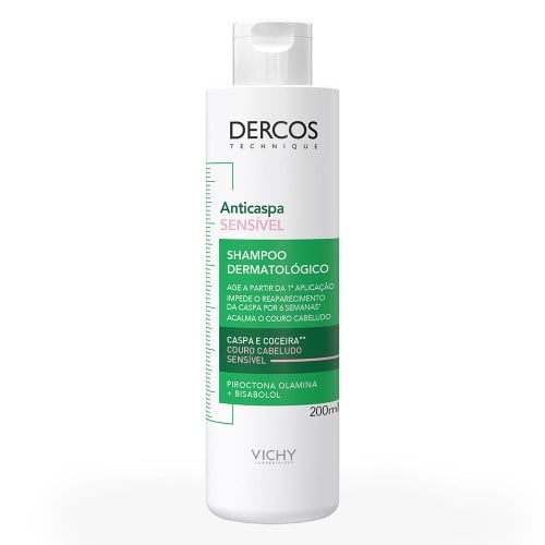 Shampoo Vichy Dercos Anticaspa E Couro Cabeludo Sensível 200ml