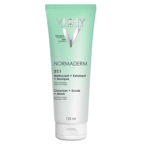 Máscara Esfoliante E Gel De Limpeza 3 Em 1 Normaderm Vichy 125ml