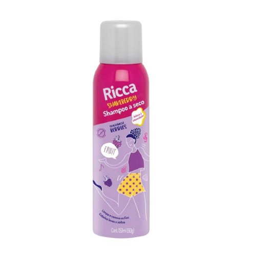 Shampoo a Seco Ricca Shakeberry com 150ml