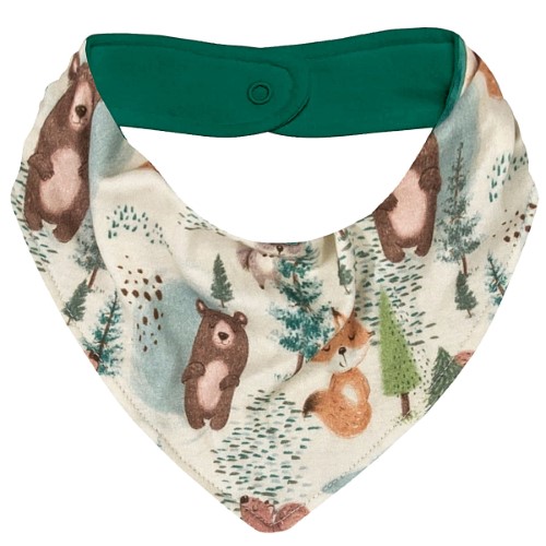 Babador Bandana para bebê em suedine Floresta - Up Baby