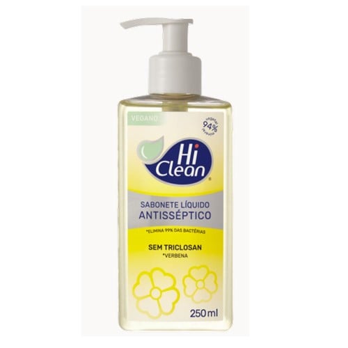 Sabonete Liquido Hi Clean Antisséptico Verbena 250ml