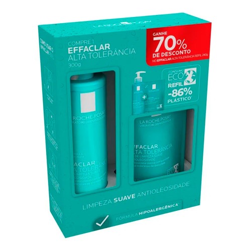 La Roche-Posey Effaclar Alta Tolerância Kit - Gel de Limpeza + Refil