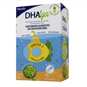 DHAlga Ômega 3 200mg Solução Oral Sabor Abacaxi 60ml