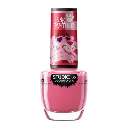 Esmalte Studio 35 Pantera Cor de Rosa Cor Charmosa 9ml