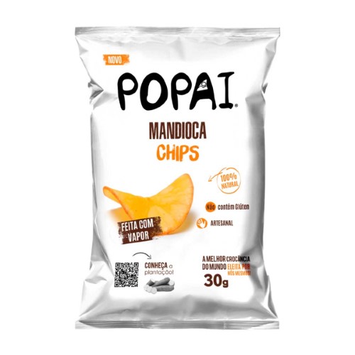 Chips Popai Mandioca Natural com 30g