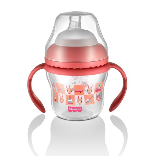 Copo de Transição Fisher Price First Moments 4+ Meses Rosa 150ml