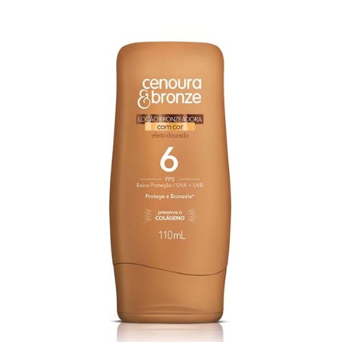 Bronzeador Solar Cenoura&Bronze Com Cor FPS6 110Ml