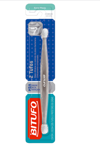 Escova Dental Bitufo Dois Tufos Extra Macia