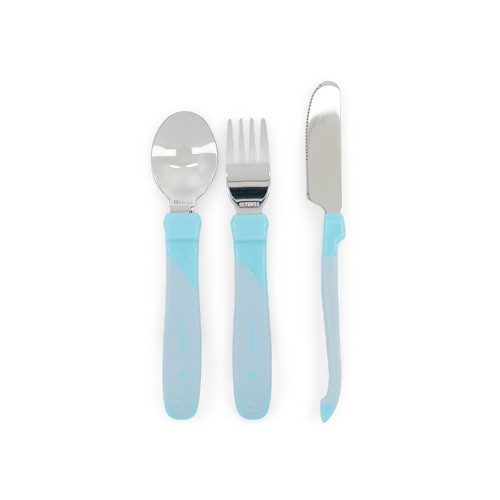 Talheres de Inox Azul Twistshake