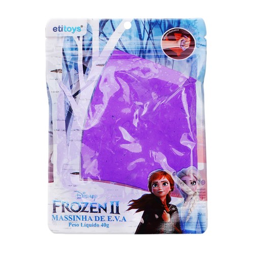 Massinha para Modelar de EVA Etitoys Frozen II Cores Sortidas 40g