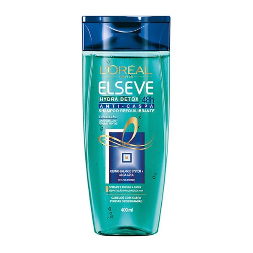 Shampoo Elseve Hydra Detox 48h Anticaspa 400ml