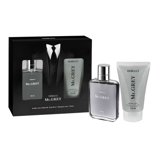 Fiorucci Mr. Grey Kit - Deo Colônia + Shampoo 3 em 1