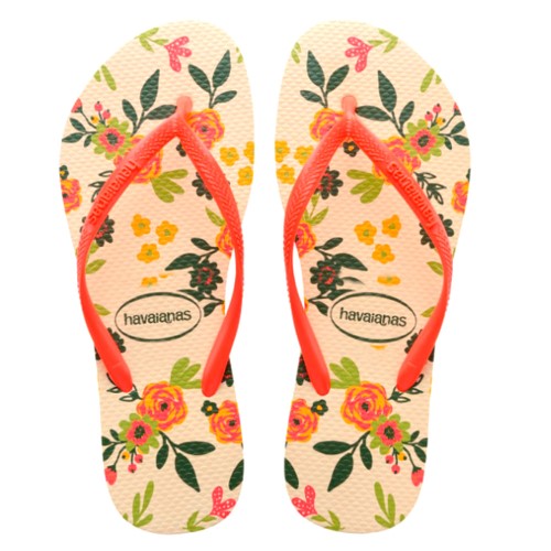 Chinelo Havaianas Slim Romance Bege 37/38