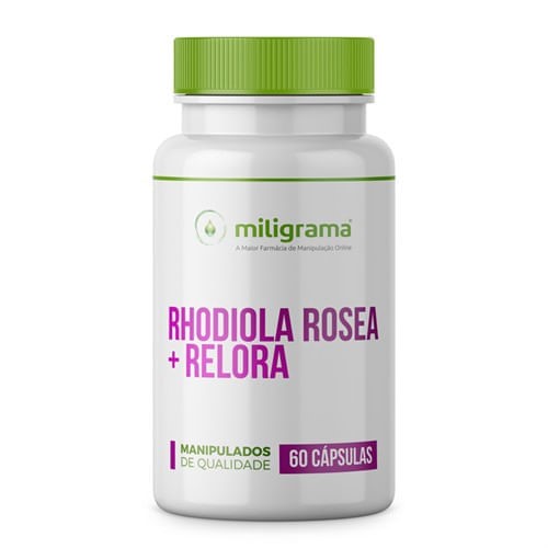 Estimulante Físico e Mental com Rhodiola e Relora 60 Cápsulas