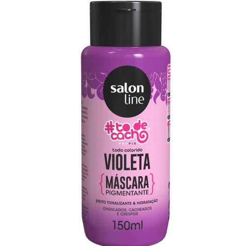 Máscara Pigmentante Salon Line Tô De Cacho Violeta 150ml