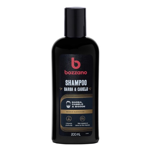 Shampoo Bozzano Barba e Cabelo 200ml