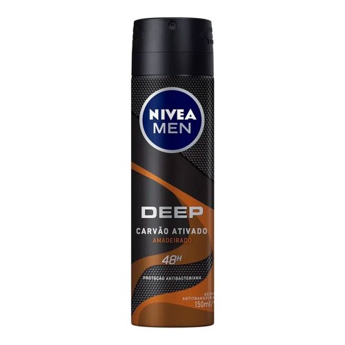 Desodorante Aerosol Nivea Men Deep Amadeirado 150ml