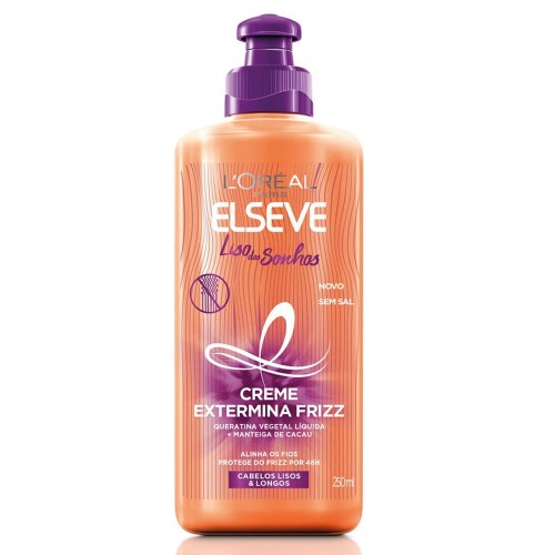 Creme Para Pentear Elseve Liso dos Sonhos Extermina Frizz 250ml