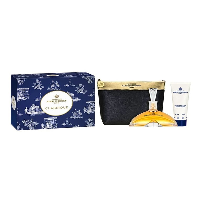 Perfume Marina De Bourbon Kit Royal Marina Diamond Eau De Parfum 100ml + Loção Corporal 150ml + Necessaire