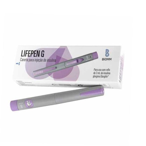 Caneta Lifepen G Para Injeção de Insulina Roxa