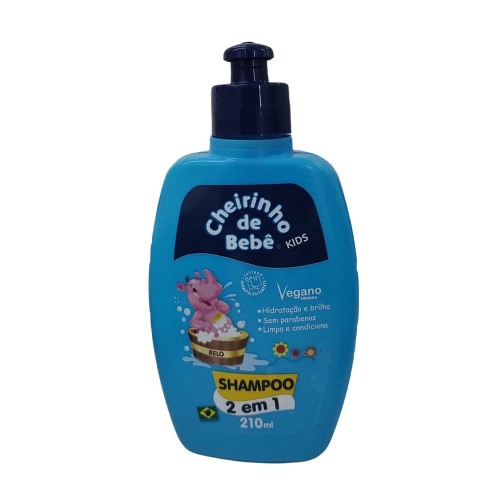 Shampoo 2 em 1 Cheirinho de Bebê Kids 210ml