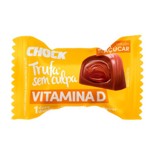 Trufa Ao Leite e Creme de Avelã Chock #semculpa Vitamina D com 11g