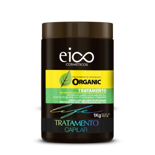 Máscara de Tratamento Capilar Eico Life Organic com 1Kg