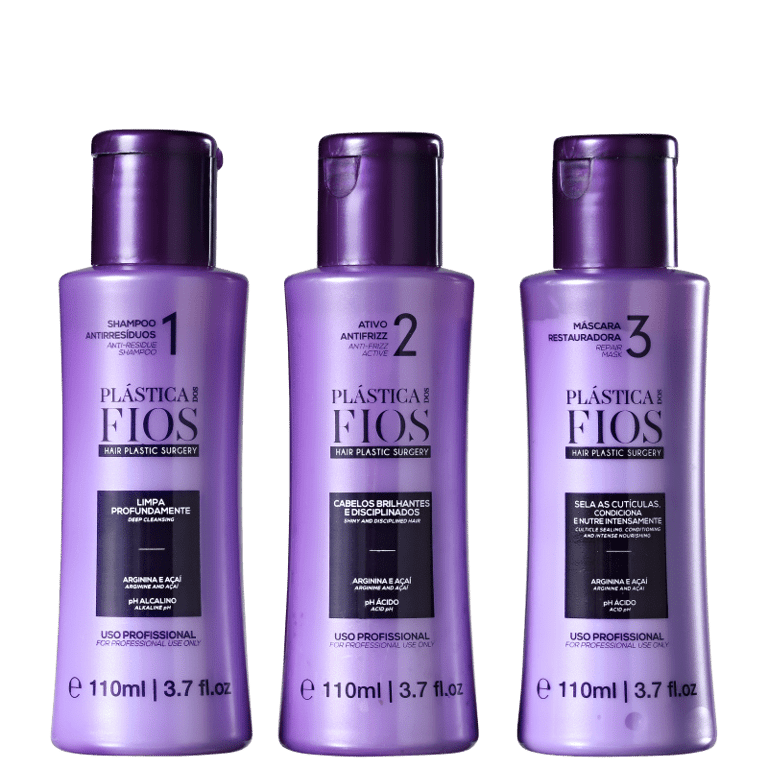 Cadiveu Plástica dos Fios Kit - Shampoo + Antifrizz + Máscara Restauradora