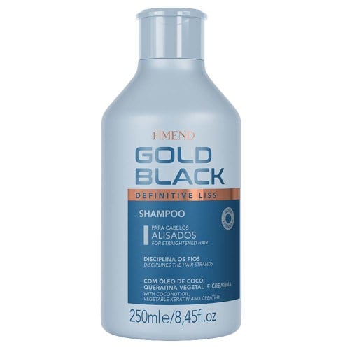 Shampoo Intensificador Do Efeito Liso Definitive Liss Gold Black Amend 250ml