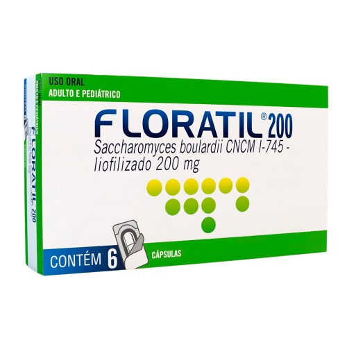 Floratil 200mg com 6 cápsulas