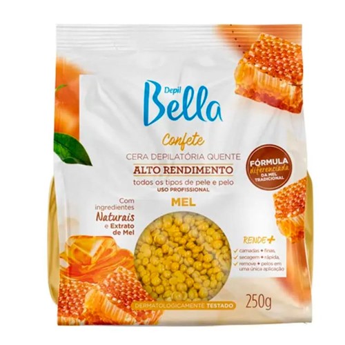 Cera Depilatória Depil Bella Confete Mel 250g