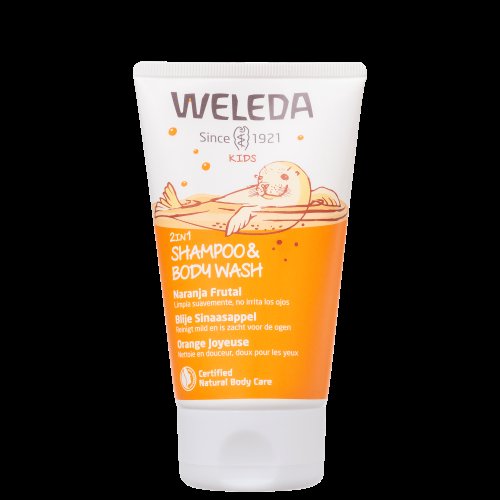 Shampoo e Sabonete 2 em 1 Laranja Weleda Kids Natural com 150ml