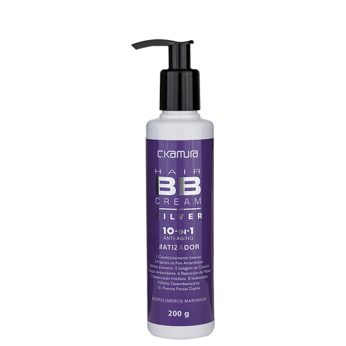 Leave-In C.Kamura Hair BB Cream Silver com 200g