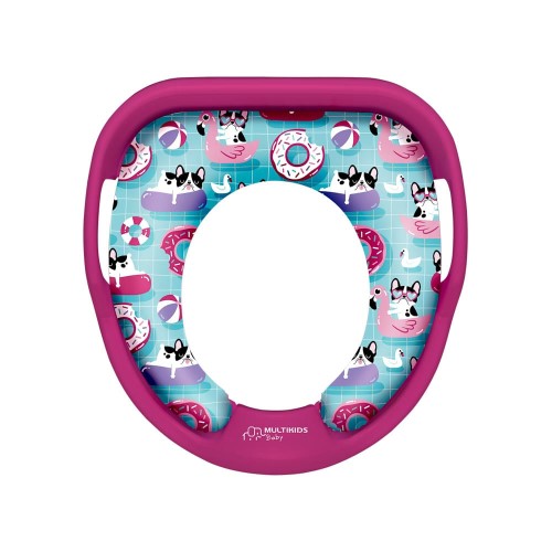 Redutor de Assento com Alça e Costas Poop-A-Doop +18m Rosa Multikids Baby - BB1048