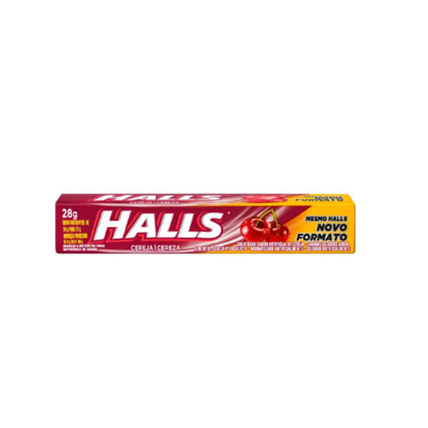 Bala Halls Sabor Morango 28g